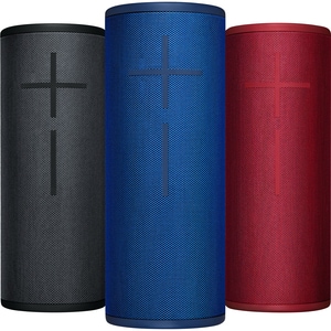 Ultimate Ears MEGABOOM 3 Portable Bluetooth Speaker System - Sunset Red - 60 Hz to 20 kHz - 360° Circle Sound, Surround So