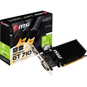 MSI NVIDIA GeForce GT 710 Graphic Card - 2 GB GDDR3 - Low-profile - 954 MHz Core - 64 bit Bus Width - PCI Express 2.0 x16 