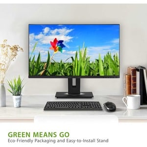 ViewSonic VG2455 24 Inch IPS 1080p Monitor with USB C, HDMI, DisplayPort, VGA and 40 Degree Tilt Ergonomics for Home and O