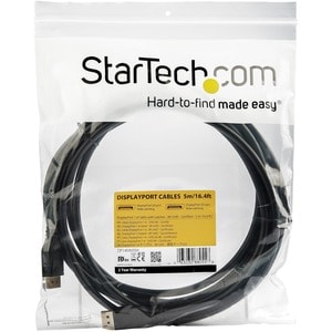 StarTech.com 5 m VESA Certified DisplayPort 1.4 Cable - 8K 60Hz HBR3 HDR - 16 ft Super UHD 4K 120Hz - DP to DP Video Monit