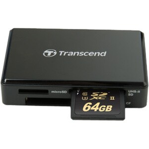 Transcend RDF9 Kartenleser - USB 3.1 Typ A - Extern - CompactFlash, microSDHC, microSDXC, SDHC, SDXC, SD, microSD, Compact