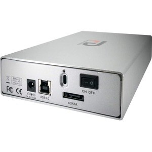 Fantom Drives FD GFORCE 6TB 7200RPM External Hard Drive - USB 3.2 Gen 1 & eSATA - Silver - Compatible with Windows & Mac -