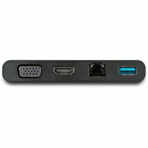 StarTech.com USB C Multiport Adapter with HDMI, VGA, Gb Ethernet & USB - USB C to 4K HDMI or 1080p VGA Adapter Mini Dock H