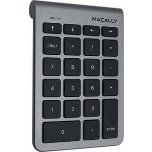 Macally 22 Key Bluetooth Numeric Keypad for Mac/PC - Wireless Connectivity - Bluetooth - 22 Key(s) - Computer - Mac OS, Wi