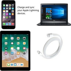 4XEM MFi Certified USB 3.1 Type-C to 8-Pin Lightning Cable - 3FT - 3 ft Lightning/USB-C Data Transfer Cable for iPhone, iP