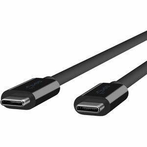 Belkin 100W USB-C to USB-C Cable - USB 3.1 - 10 Gbps - 4K Audio/Video - M/M - 1m/3.3ft - Black - 3.28 ft USB Data Transfer