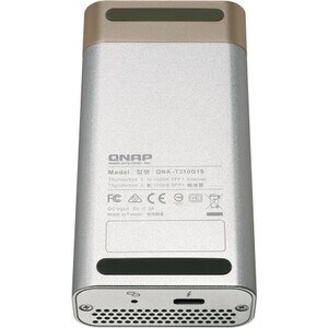 QNAP QNA-T310G1S 10Gigabit Ethernet Card for Computer/Notebook - 10GBase-X - Portable - Thunderbolt 3 - 1 Port(s) - Optica