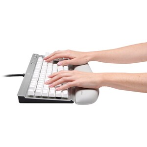 ERGOSOFT WRIST REST FOR GAMING+MECHANICAL KBD GREY
