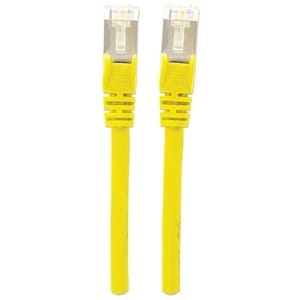 Network Patch Cable, Cat6, 1m, Yellow, Copper, S/FTP, LSOH / LSZH, PVC, RJ45, Gold Plated Contacts, Snagless, Booted, Life