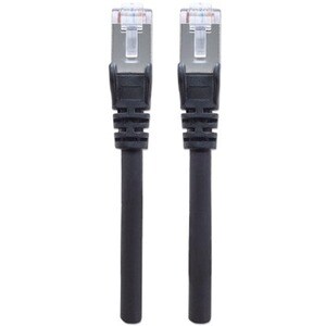 Network Patch Cable, Cat6A, 0.5m, Black, Copper, S/FTP, LSOH / LSZH, PVC, RJ45, Gold Plated Contacts, Snagless, Booted, Li