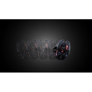 Mad Catz The Authentic R.A.T. PRO S3 Optical Gaming Mouse - Optical - Cable - Black - 1 Each - USB 2.0 - 7200 dpi - Scroll