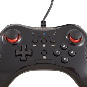 Verbatim Wired Controller for use with Nintendo Switch - Black - Cable - USB - Nintendo Switch - 6 ft Cable - Black