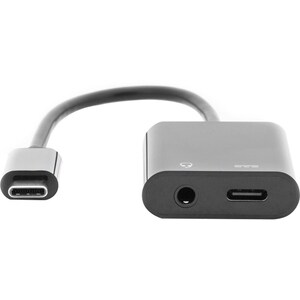Digitus 20 cm Mini-Phone/USB Audio/Power/Datentransfer-Kabel für Tablet, Lautsprecher, Smartphone, Headset, Notebook, Kopf