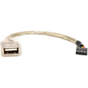 Rocstor Premium 6in USB 2.0 Cable - USB A Female to USB Motherboard 4 Pin Header F/F - Type A Female USB - 6" USB Data Tra