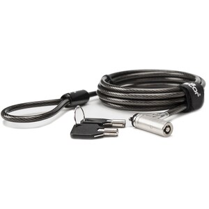 Rocbolt R20 Slim Security Cable with Key Lock and (2) Keys - 10mm Lock Head for Thinnest Laptop, Ultrabook Devices - Galva