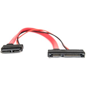 Rocstor Premium 6in Slimline SATA to SATA Adapter with Power - F/M - SATA for Optical Drive, Motherboard - 6" - 1 Pack - 1