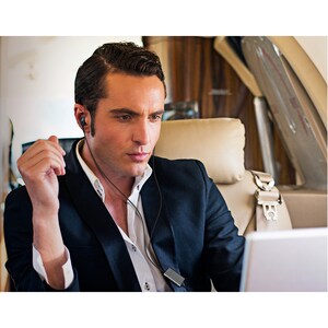 Hypercel Naztech X1 Active Noise Cancelling Earphones - Stereo - Mini-phone (3.5mm) - Wired - 16 Ohm - 12 Hz - 24 kHz - Ea