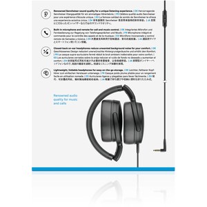 Sennheiser HD 400S Around-Ear Headphones - Stereo - Mini-phone (3.5mm) - Wired - 18 Ohm - 18 Hz to 20 kHz - Over-the-head 