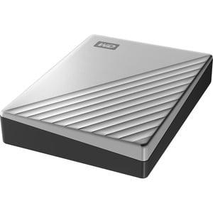 WD My Passport Ultra WDBPMV0040BSL 4 TB Portable Hard Drive - External - Silver - USB 3.0 - 256-bit Encryption Standard