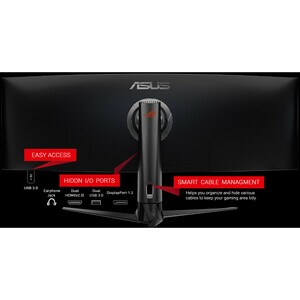 Monitor LCD da gaming Asus ROG Strix XG49VQ 1244,6 mm (49") Class Doppio Full HD (DFHD) Schermo curvo - 32:9 - Nero - 124,