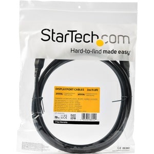 StarTech.com 3 m DisplayPort AV-Kabel für Desktop-Computer, Monitor, TV, Projektor, Digital Signage Player (für digitale B