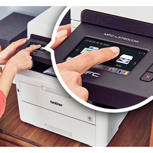 Impresora Láser Multifunción Brother MFC-L3750CDW Inalámbrico - Color - Copiadora/Fax/Impresora/Escáner - 25 ppm Mono/25 p