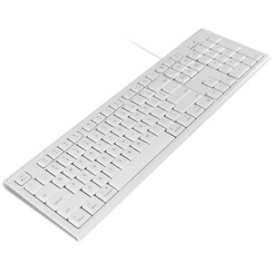 Macally Full Size USB Keyboard and Optical USB Mouse Combo For Mac - USB Cable - 104 Key - USB Cable - Optical - 1200 dpi 