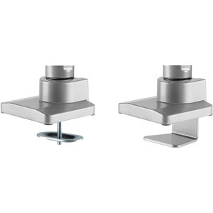 Neomounts Neomounts Pro NM-D775DXSILVER Desk Mount for Flat Panel Display - Silver - 2 Display(s) Supported - 81.3 cm (32"