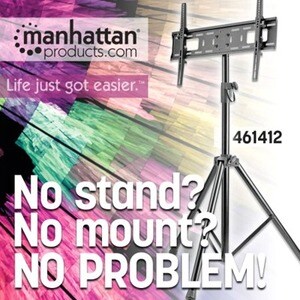 Tripod Floor Mount for TV & Monitors, Stand Assembly, For screens: 37" to 65", VESA compatability: all between 200x200 to 