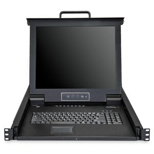 StarTech.com 8-Port Rackmount KVM Console with 17" Display - 8 Computer(s) - 43.2 cm (17") LCD - SXGA - 1280 x 1024 - 2 x 