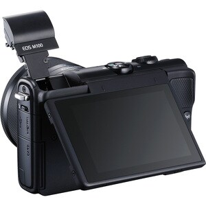 Canon EOS M100 24.2 Megapixel Mirrorless Camera with Lens - 15 mm - 45 mm - Black - Autofocus - 7.6 cm (3") Touchscreen LC