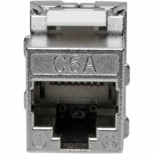 Eaton Tripp Lite Series Keystone Jack Cat6a/Cat6/Cat5e, RJ45, Shielded, Dust Cap - Toolless, PoE/PoE+ Compliant, TAA - 1 x