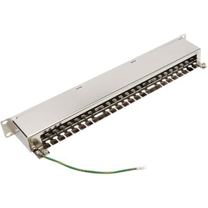 Eaton Tripp Lite Series Cat5e/Cat6 48-Port Patch Panel - Shielded, Krone IDC, 568A/B, RJ45 Ethernet, 1U Rack-Mount, TAA - 