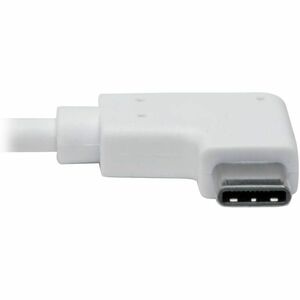 Eaton Tripp Lite Series USB-C to Gigabit Network Adapter with Right Angle USB-C, Thunderbolt 3 Compatibility - White - Thu