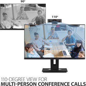 ViewSonic VB-CAM-001 Webcam - 2.1 Megapixel - 30 fps - Black - USB 2.0 - 1920 x 1080 Video - 110° Angle - Microphone - Mon