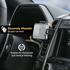Scosche VentMount Vehicle Mount for iPhone, Smartphone - Black