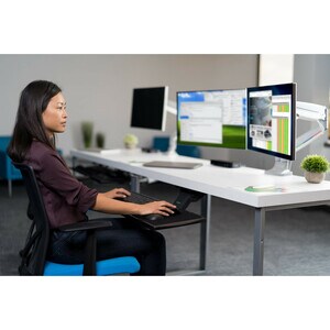 Kensington SmartFit Mounting Arm for Flat Panel Display, Curved Screen Display - 2 Display(s) Supported - 81.3 cm (32") Sc