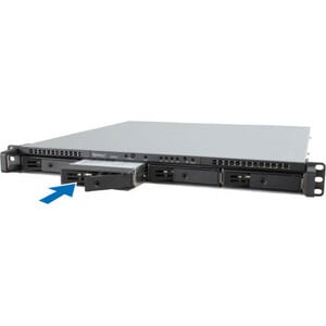 4-bay RackStation (up to 16-bay) Quad Core 2.2 GHz 8GB RAM (up to 64GB) 10GbE NIC support (optional) Built-in M.2 NVMe/SAT