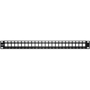 24-Port Blank Keystone 1U Patch Panel