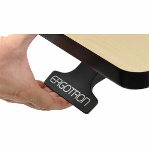 Ergotron WorkFit-D 升降桌 - 桦木, 三聚氰胺层压板 顶端 - 丁字形 底座 - 可调节高度 x 1209.04 毫米 桌面宽度 x 596.90 毫米 桌面深度 x 20.32 毫米 桌面厚度 - 1285.24 毫米 高