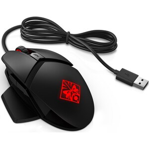 HP OMEN 鼠标 - USB - 光学机械 - 6 可编程按钮 - 黑 - 电缆 - 16000 dpi - 右旋转