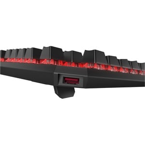 HP OMEN 游戏键盘 - 电缆 连接 - USB 接口 - 黑 - 机械 按键开关 - Macro, 开始, 暂停, 跳过, 静音, 音量控制 热键 - Windows