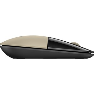 HP Z3700 鼠标 - 无线电频率 - USB - 蓝色 LED - 金色 - 无线 - 1200 dpi - 滚轮
