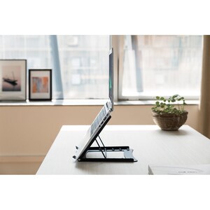 Digitus Mobiler Notebook Ständer. Produkttyp: Laptop-Ständer, Produktfarbe: Schwarz, Material: Metall. Breite: 255 mm, Tie