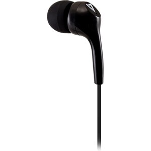 V7 HA105-3EB Wired Earbud Binaural Stereo Earphone - Black - In-ear - 32 Ohm - 20 Hz to 20 kHz - 1.20 m Cable - Mini-phone