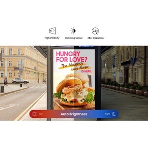 Samsung OH85N-DK 215.9 cm (85") LCD Digital Signage Display - 3840 x 2160 - LED - 3300 cd/m² - 2160p - USB - HDMI - Serial