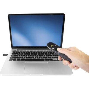 StarTech.com Wireless Presentation Remote with Green Laser Pointer - 90 ft. (27 m) - USB Presentation Clicker for Mac and 