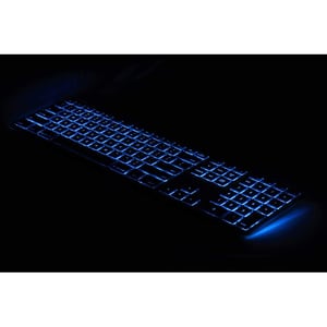 Matias RGB Backlit Wired Aluminum Keyboard for Mac - Silver - Cable Connectivity - USB 2.0 Type A Interface - 104 Key(s) -
