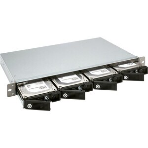 QNAP TR-004U 4 x Total Bays DAS Storage System Rack-mountable - Serial ATA/600 Controller - RAID Supported - 0, 1, 5, 10, 