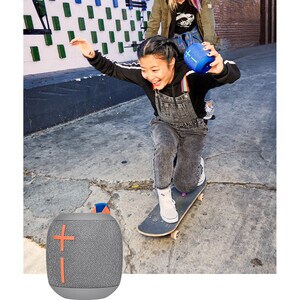 Ultimate Ears WONDER­BOOM 2 Portable Bluetooth Speaker System - Blue - Battery Rechargeable - USB - 1